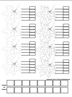 leaf coloring page version 1 - curlytea.com